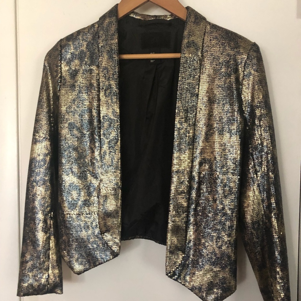 Maison Margela for H&M Sequin Cropped Blazer